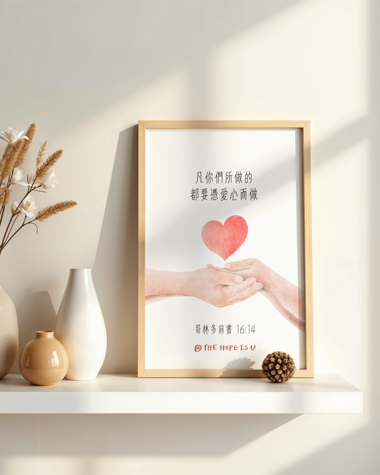 高舉祢的話 憑愛心而做