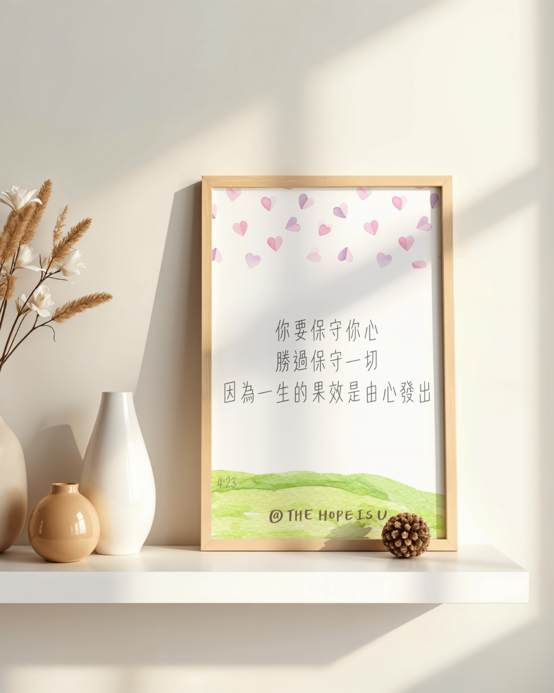 高舉祢的話 掛畫